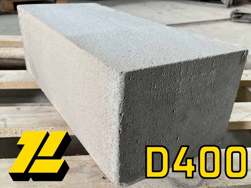 Газобетонный блок D400 стеновой